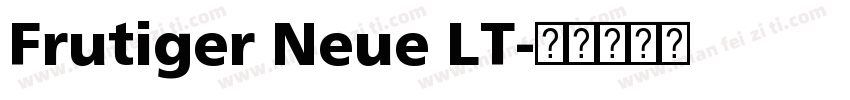 Frutiger Neue LT字体转换